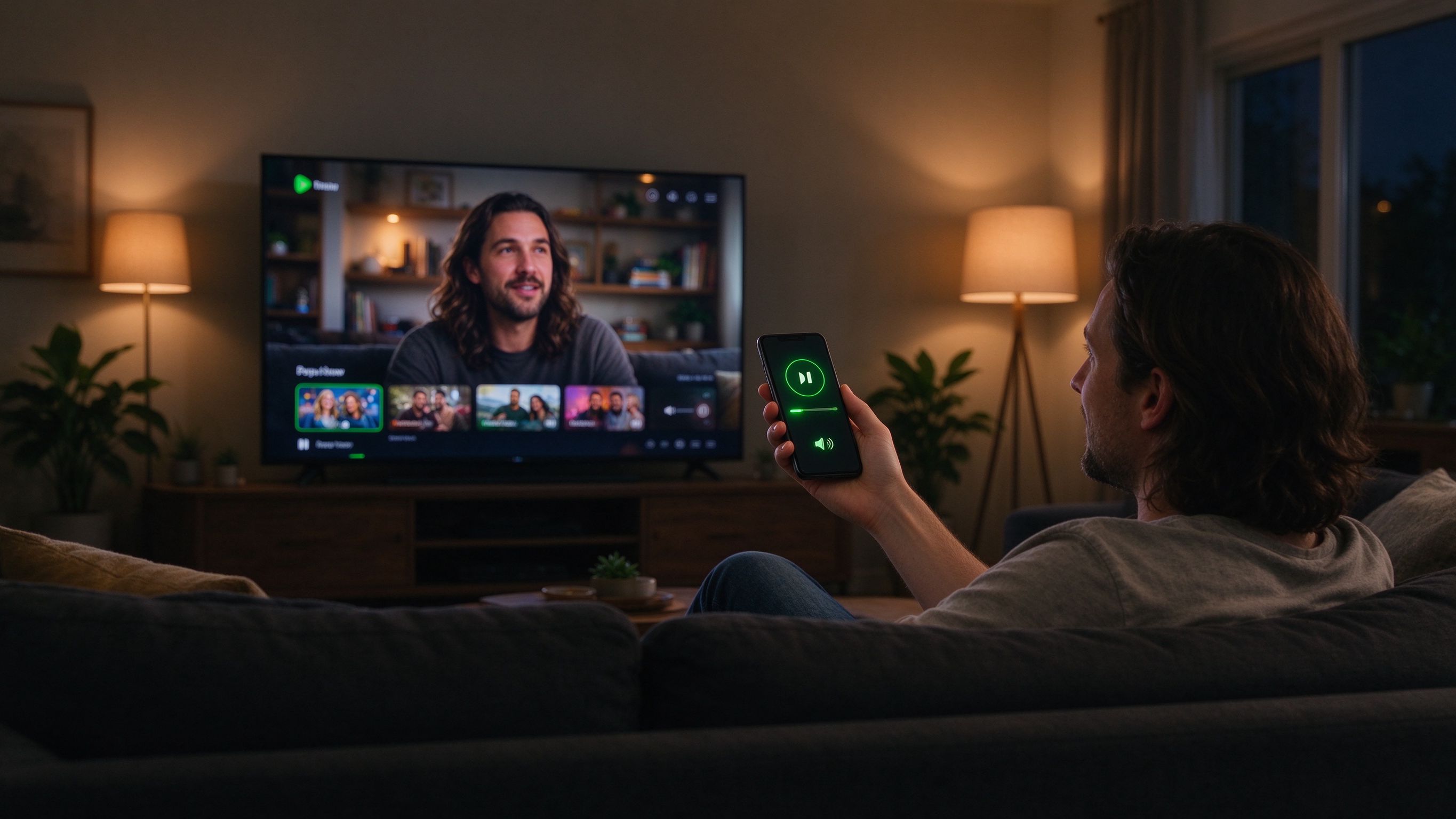 Controlling a TV with a phone
